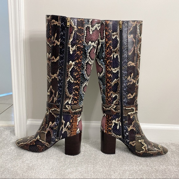 coach evelyn boot snakeskin